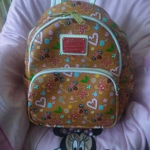 Mickey Minnie Gingerbread Mini Backpack with Ears